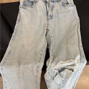Cotton On Men's Relaxed Light Blue Jeans